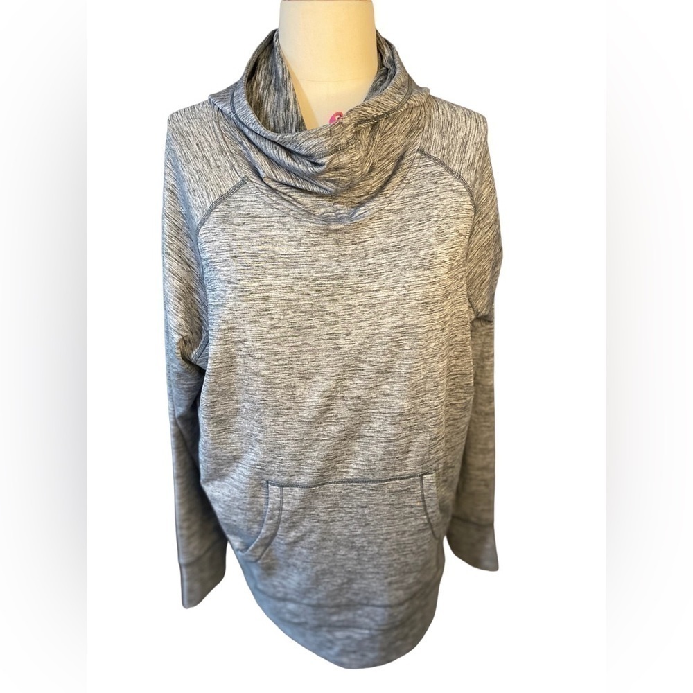 MARC New York Gray Cowl Neck Performance Hoodie  MNY